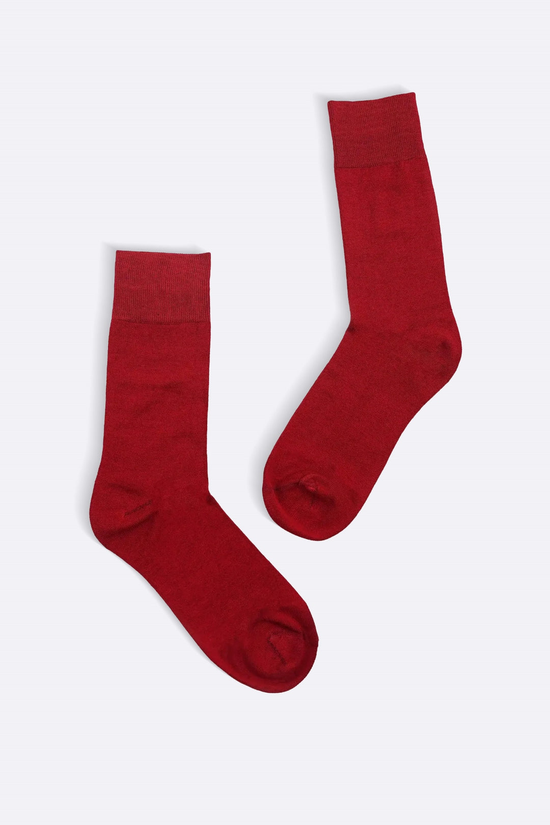 MAROON MERCERIZED HIGH SOCKS