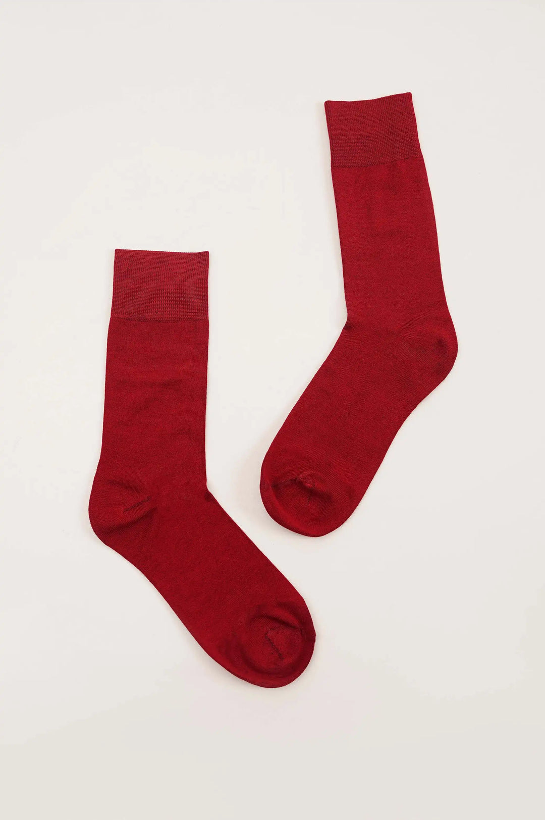 MAROON MERCERIZED HIGH SOCKS