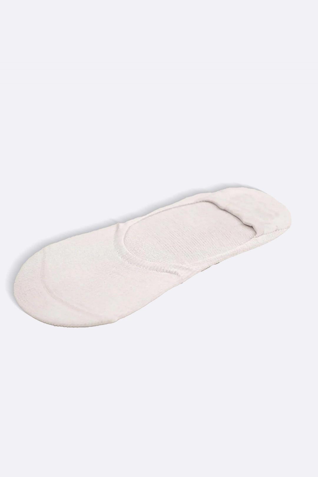 WHITE NO SHOW MERCERIZED SOCKS