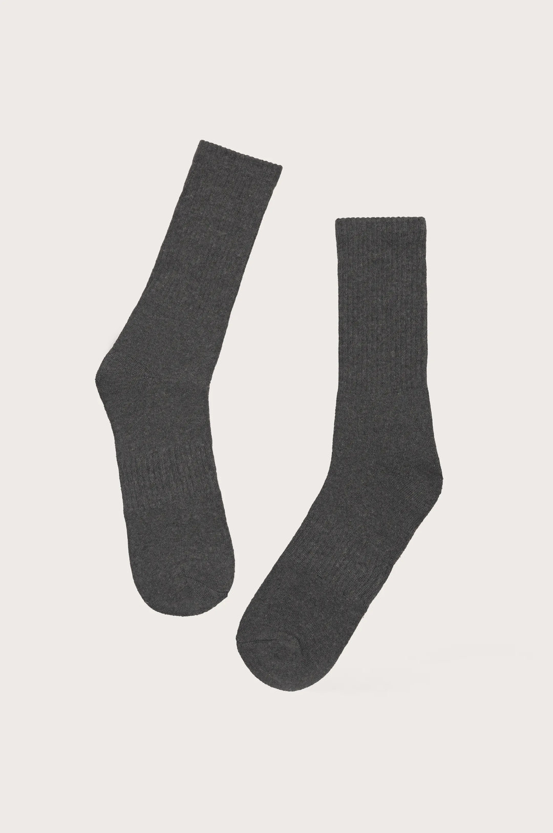 GREY MERCERIZED HIGH SOCKS
