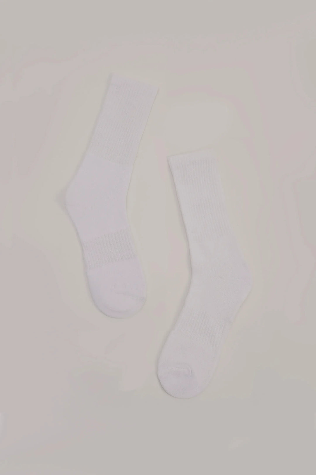 WHITE MERCERIZED HIGH SOCKS