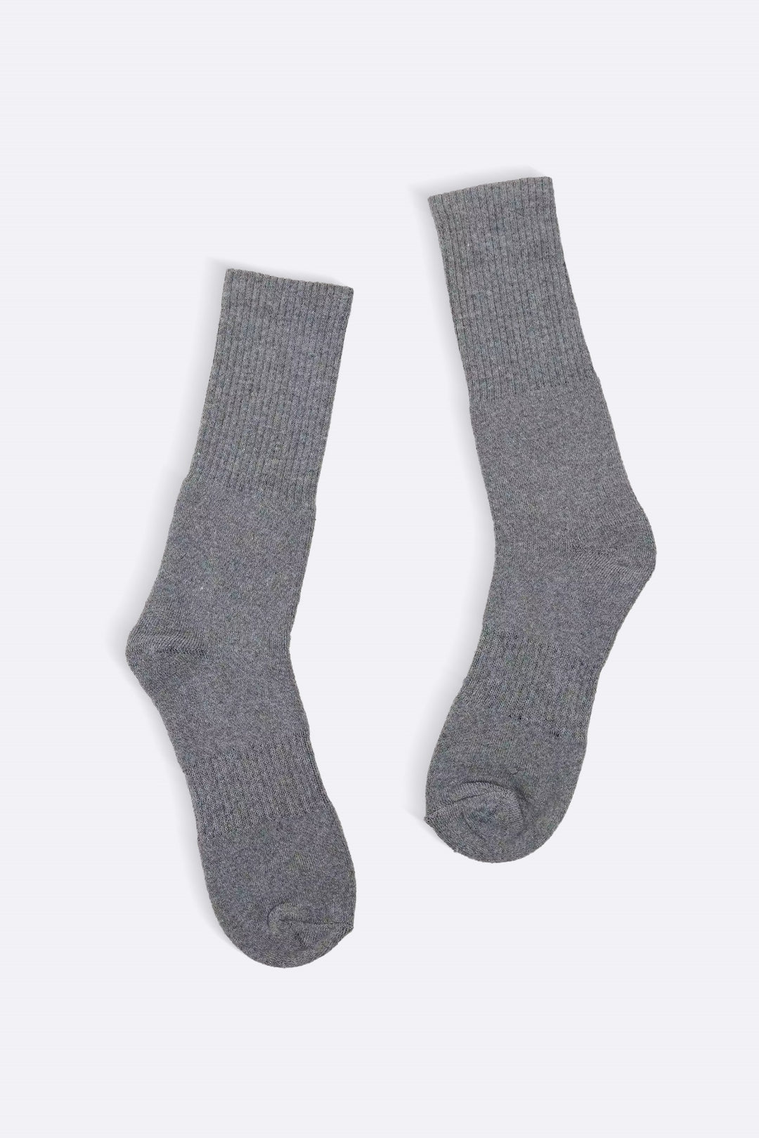 GREY MERCERIZED HIGH SOCKS