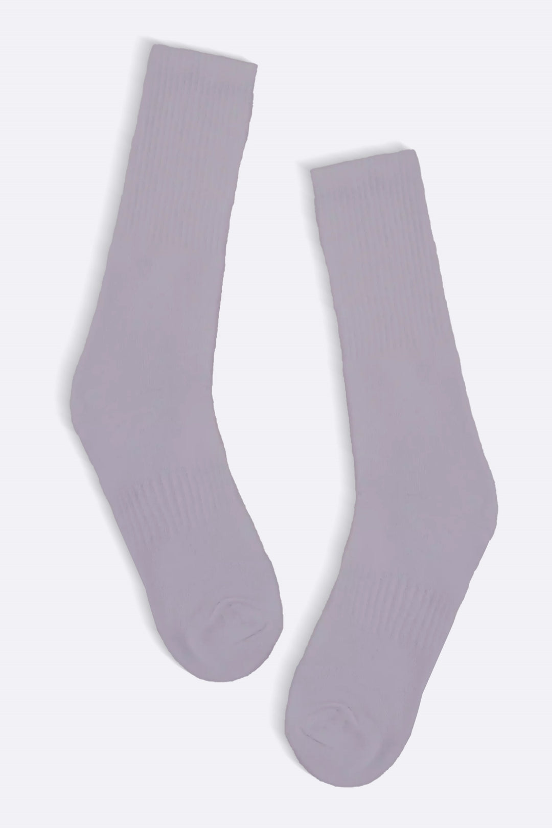 WHITE MERCERIZED HIGH SOCKS