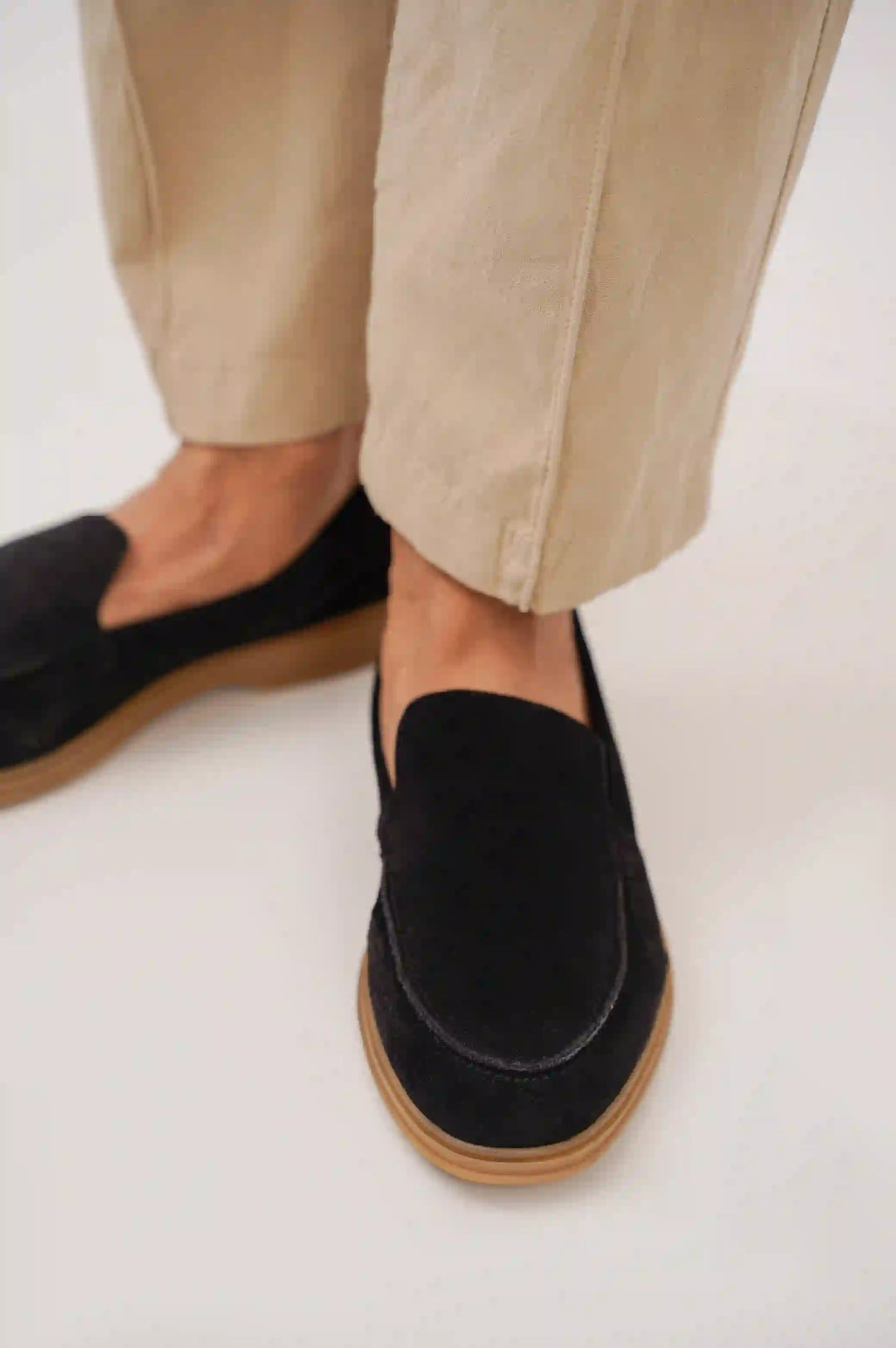 BLACK SLIP ON LOAFERS