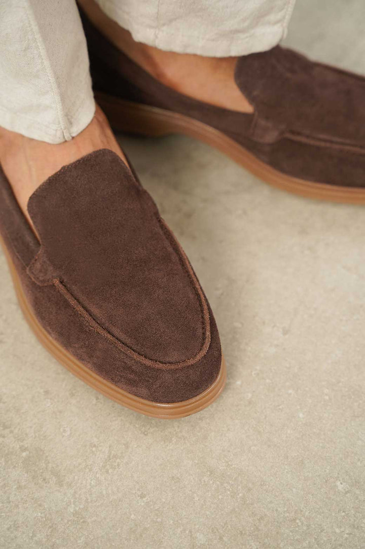COFFEE EVERYDAY SUEDE LOAFERS