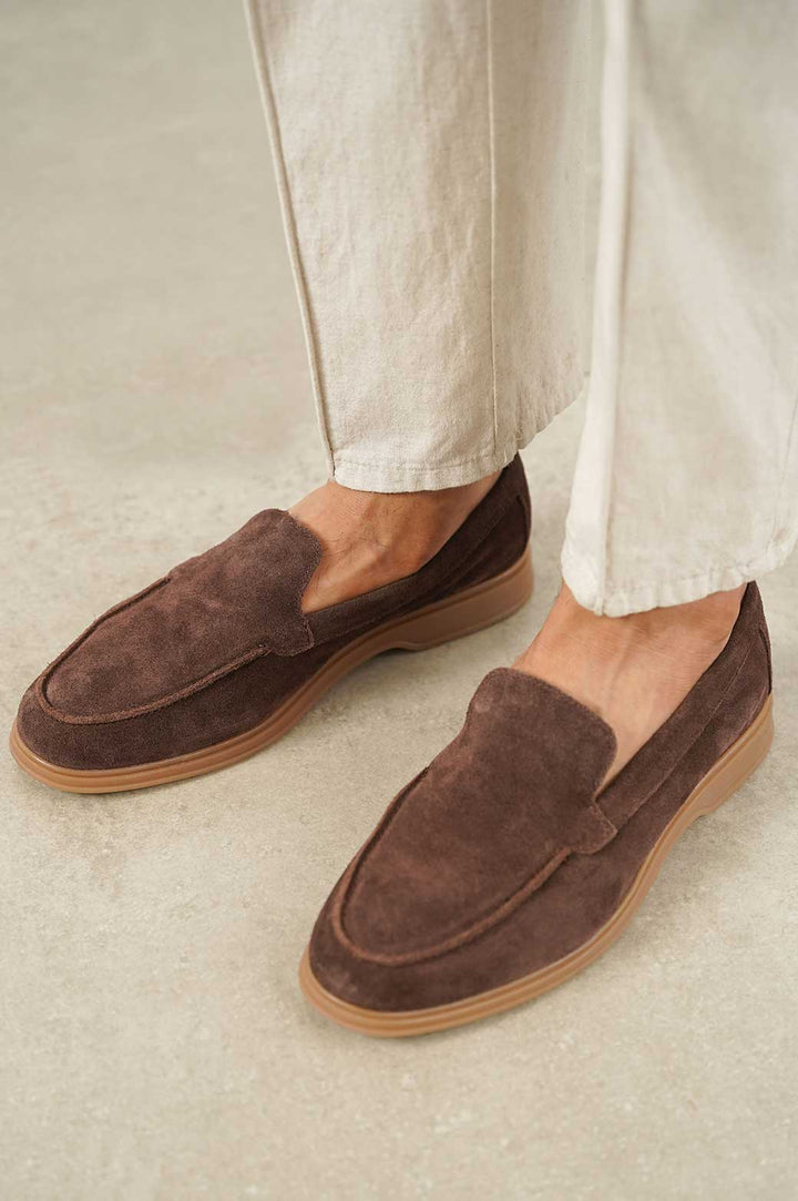 COFFEE EVERYDAY SUEDE LOAFERS