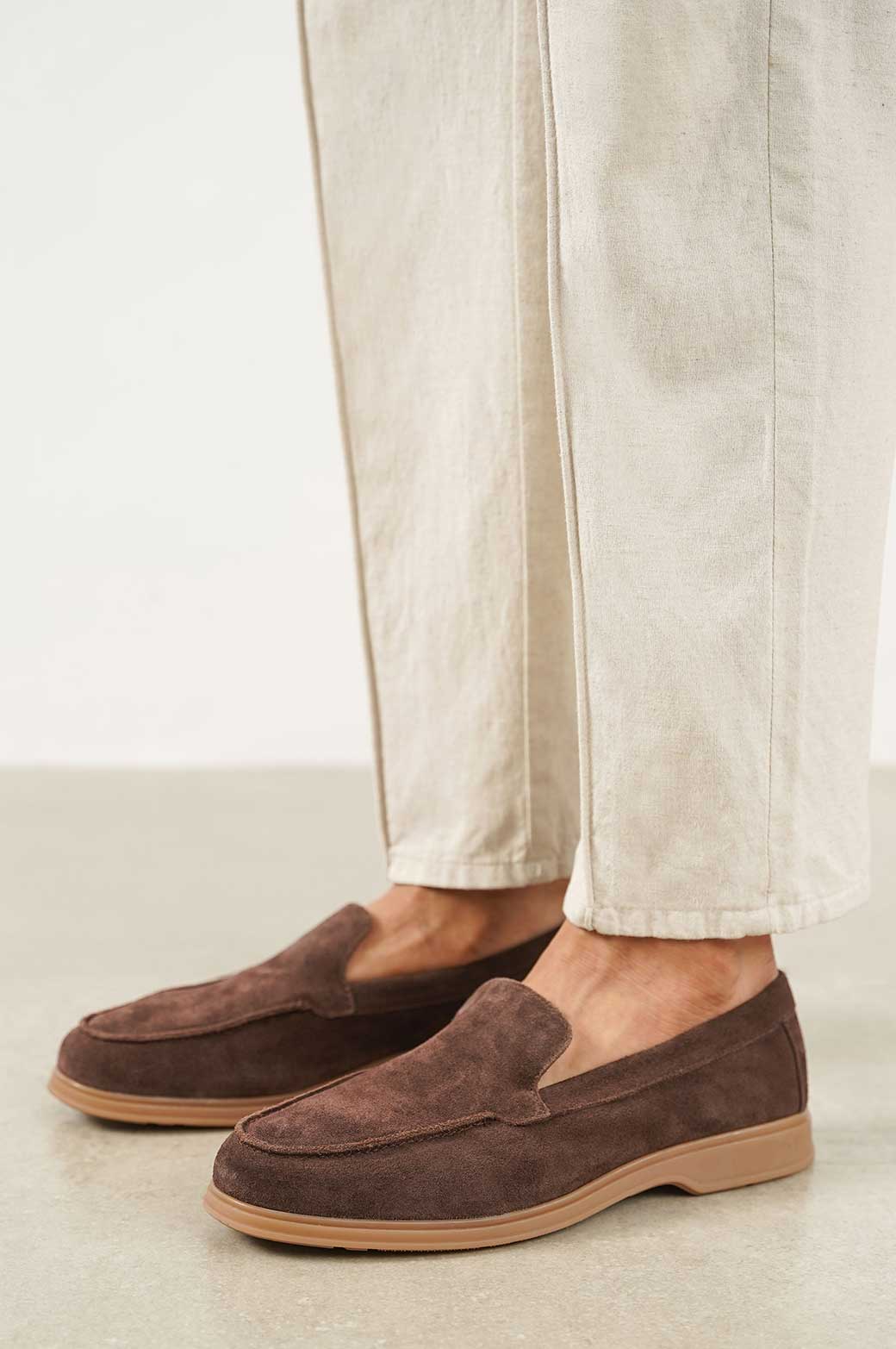 COFFEE EVERYDAY SUEDE LOAFERS