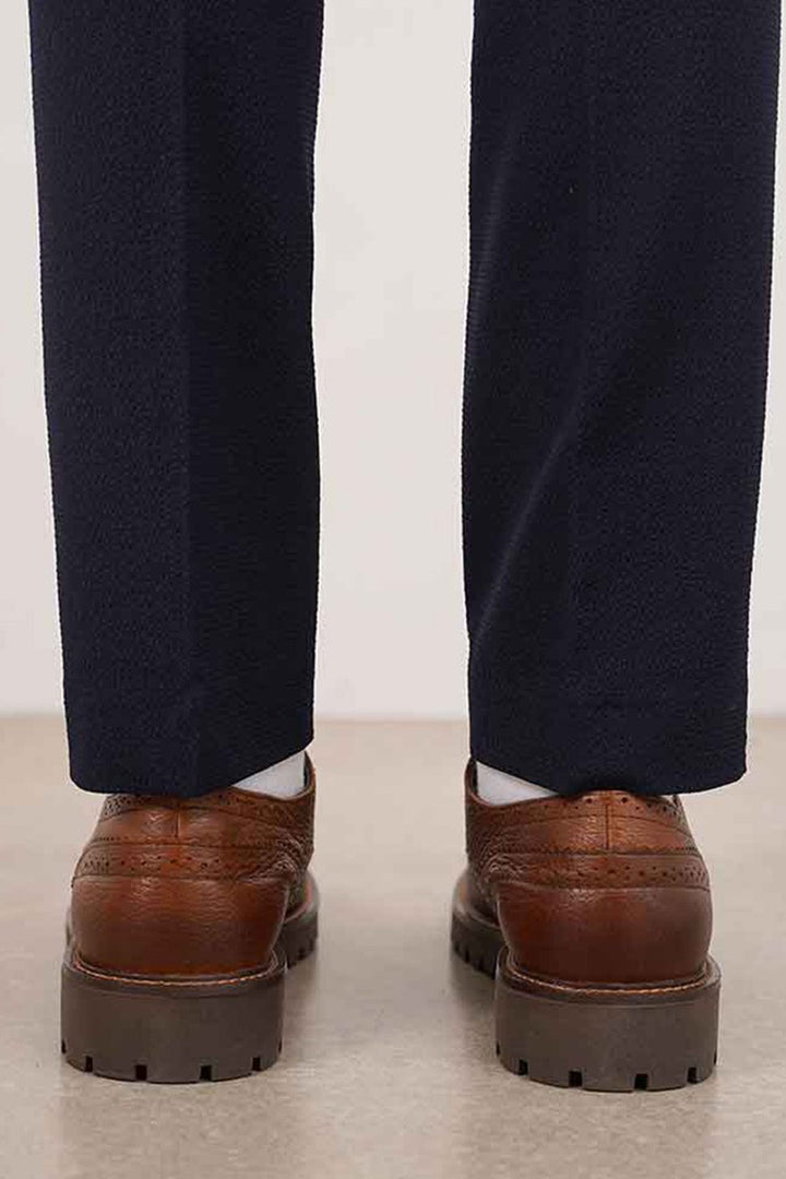 BROWN LOW-TOP LEATHER BROGUES