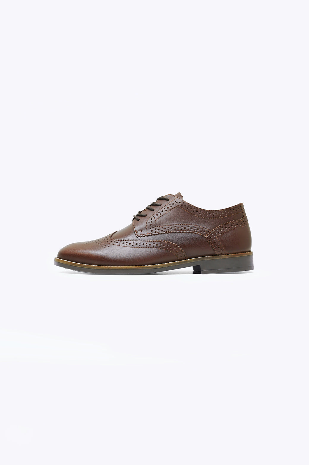 BROWN FORMAL LEATHER BROGUES