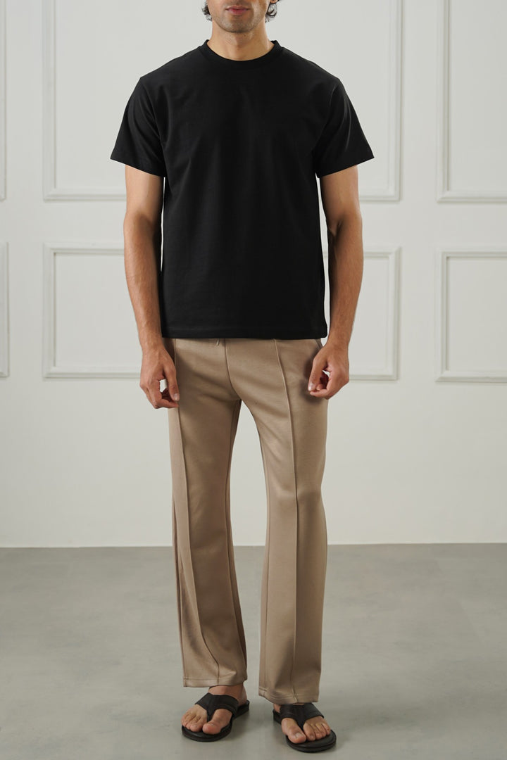 STRAIGHT KNITTED PANTS