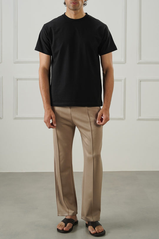 STRAIGHT KNITTED PANTS