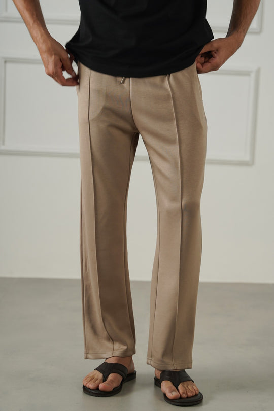 STRAIGHT KNITTED PANTS