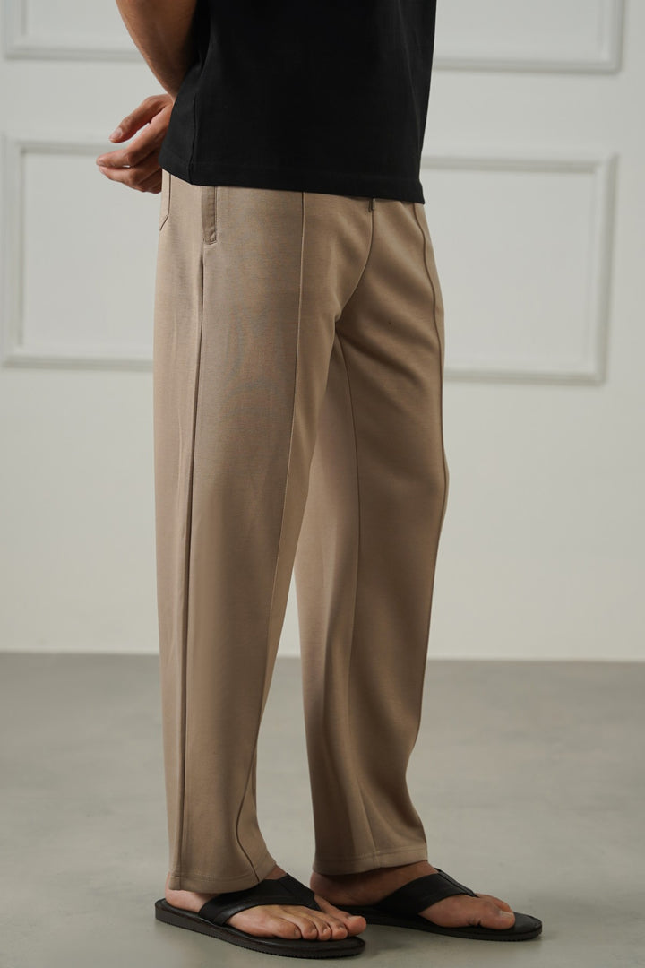STRAIGHT KNITTED PANTS