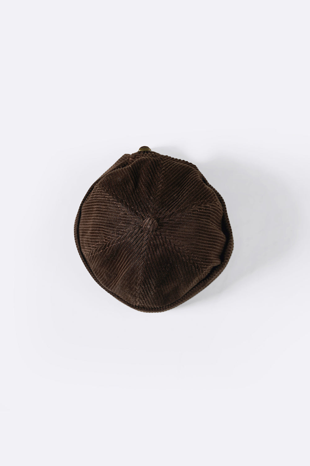 DARK BROWN CORDUROY HAT