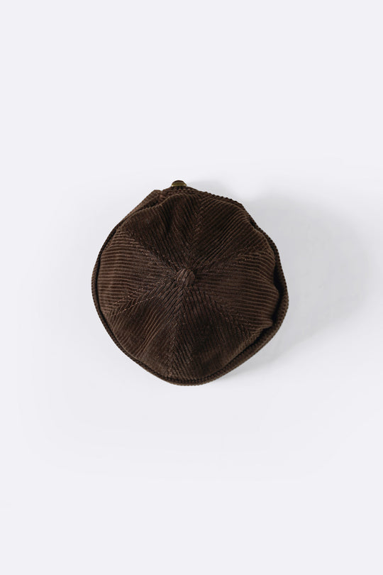 DARK BROWN CORDUROY HAT