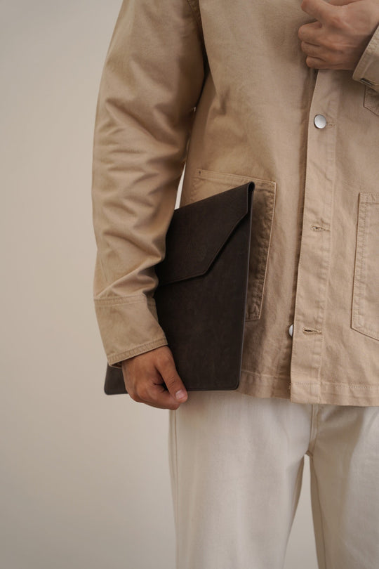 LAPTOP SLEEVE IN GENUINE LEATHER
