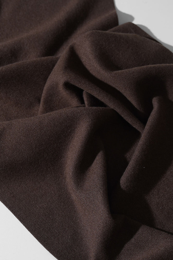 COFFEE PLUSH REVERSIBLE SCARF