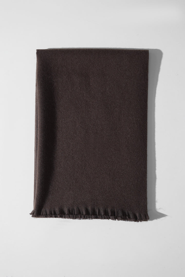 COFFEE PLUSH REVERSIBLE SCARF