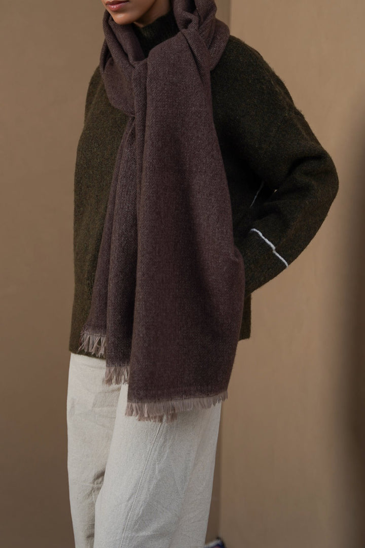 COFFEE WINTER ESSENTIAL SCARF