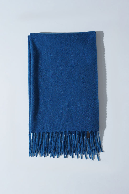 BLUE COZY MELANGE SCARF