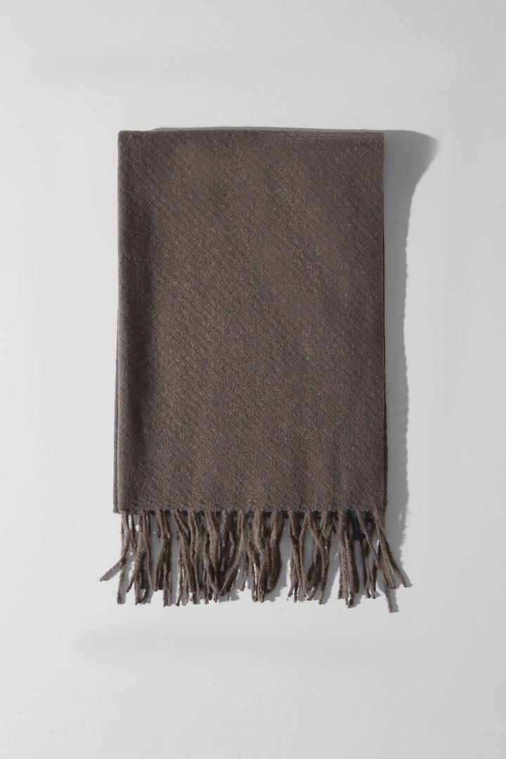 TAUPE COZY MELANGE SCARF