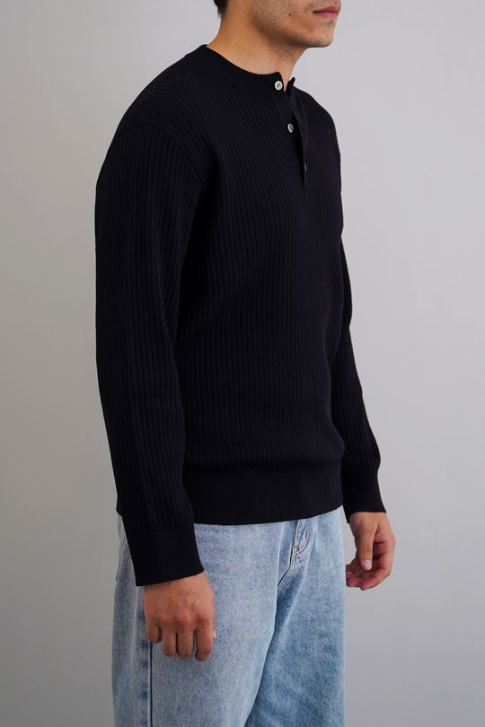 RIBBED HENLEY