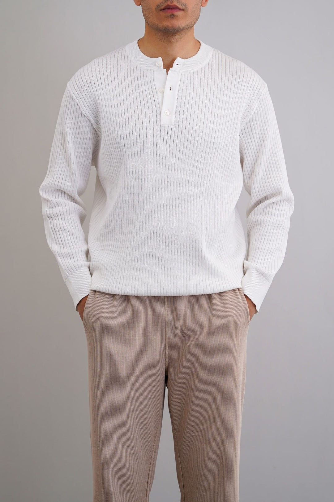 RIBBED HENLEY