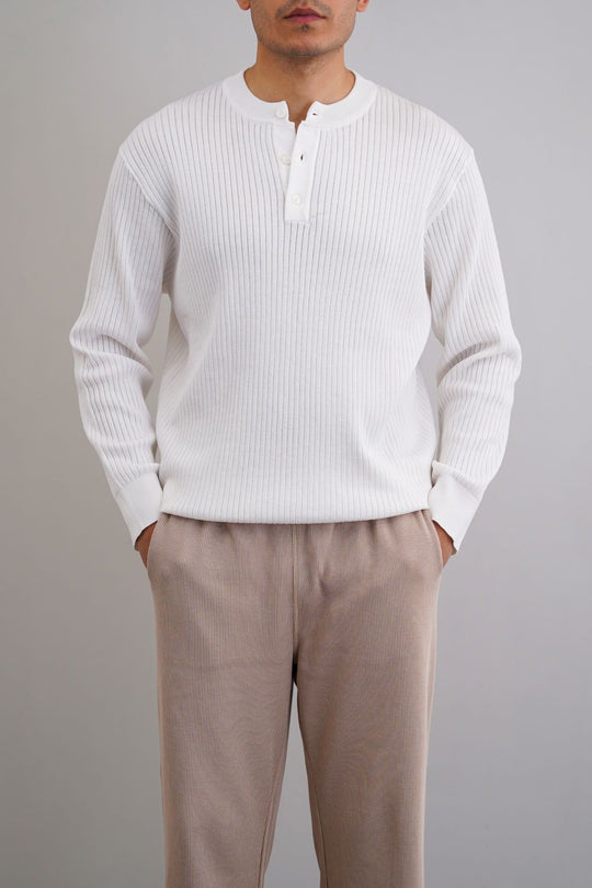 RIBBED HENLEY