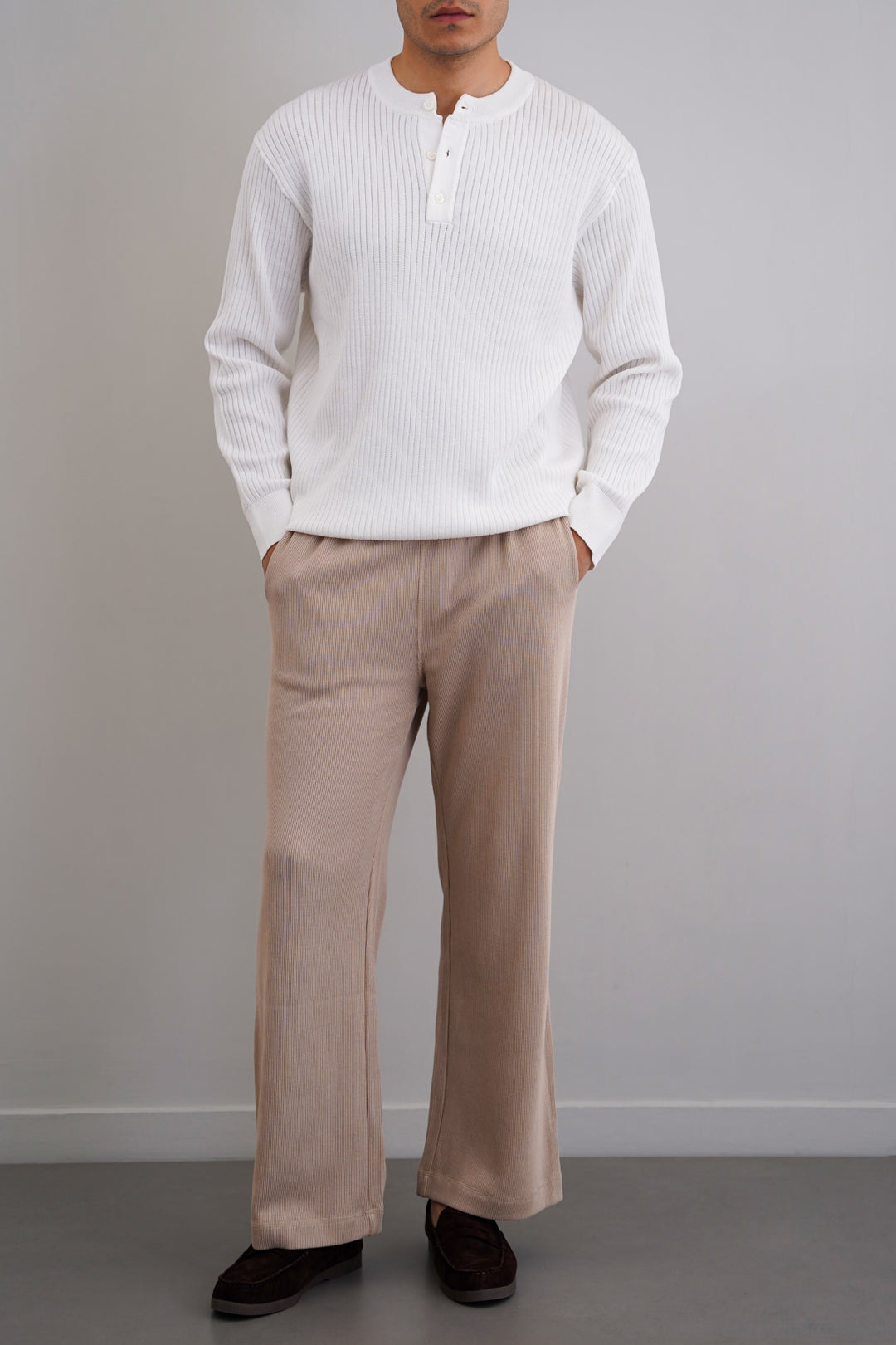 RIBBED HENLEY