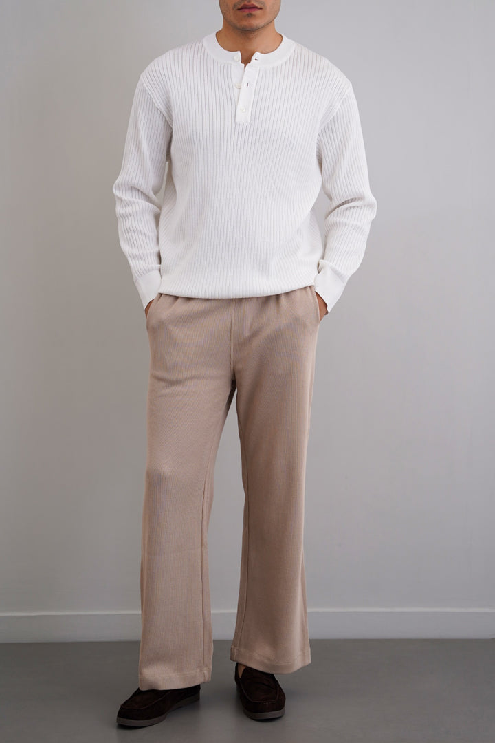 RIBBED HENLEY