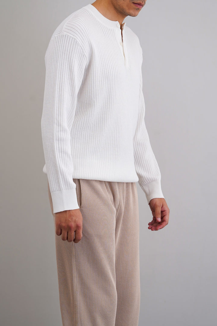 RIBBED HENLEY