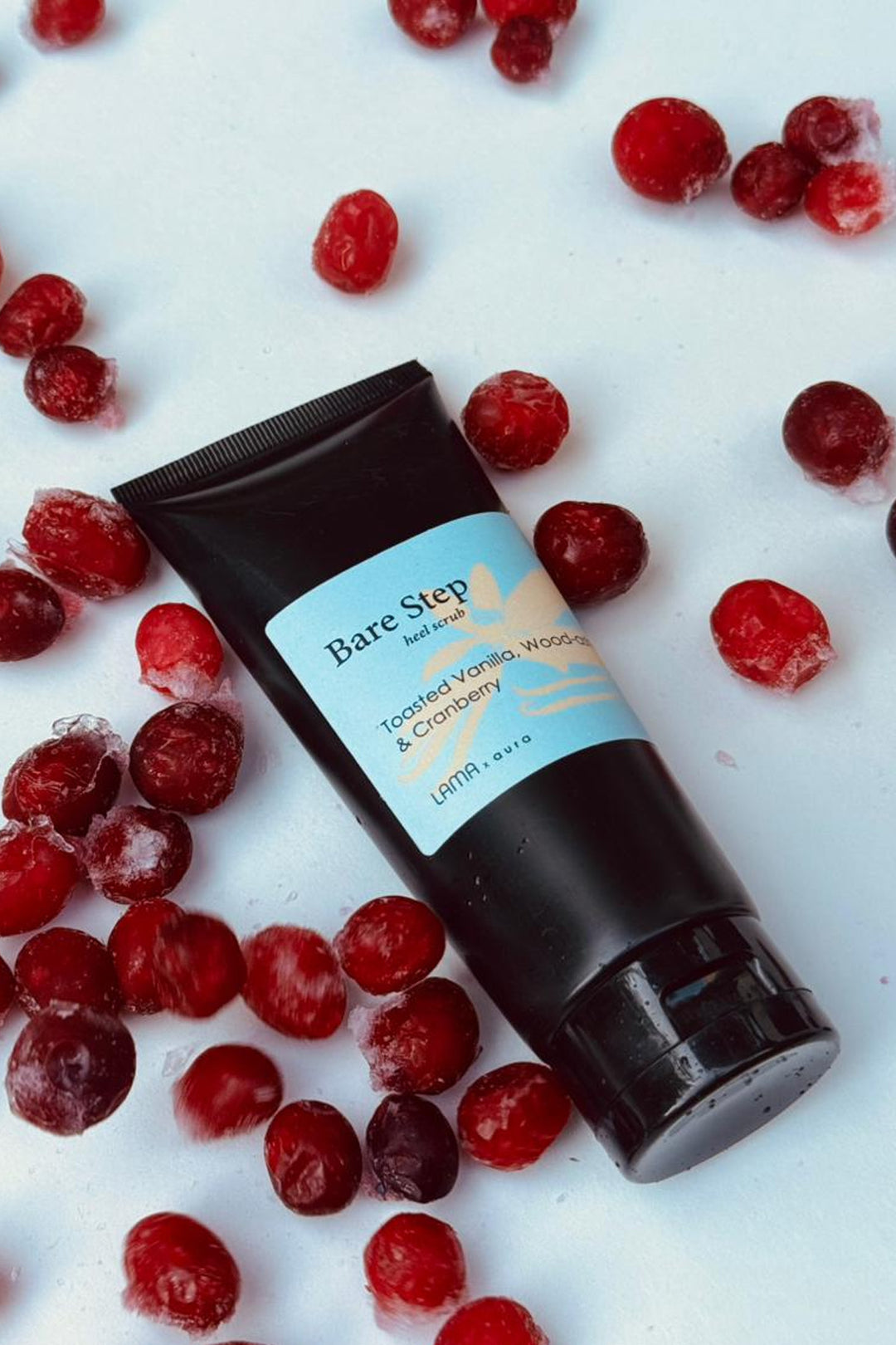 VWC Bare Step heel scrub - Vanilla, Wood Ash & Cranberry