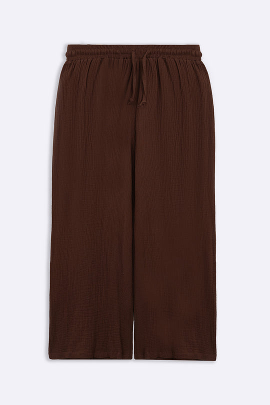 MUSLIN WIDE PANTS