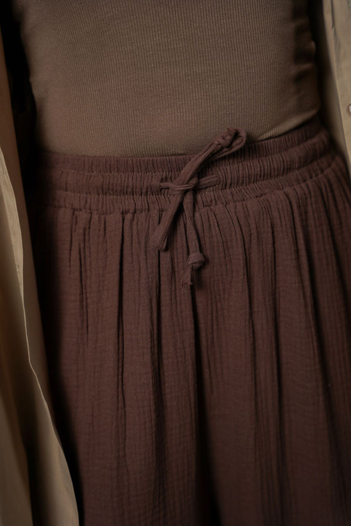 MUSLIN WIDE PANTS