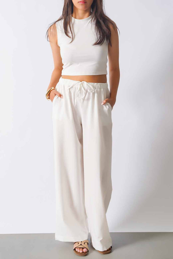 WHITE DAILYWEAR LONG PANTS