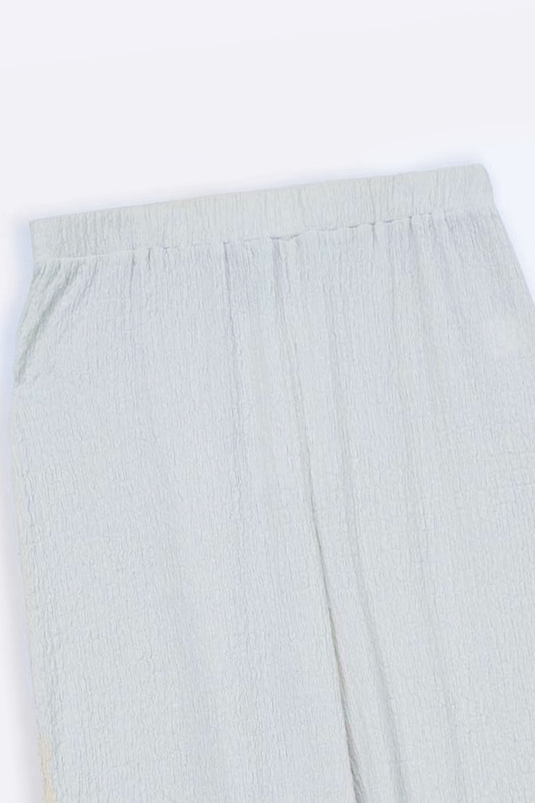 OFF WHITE TEXTURED STRETCHY PANTS