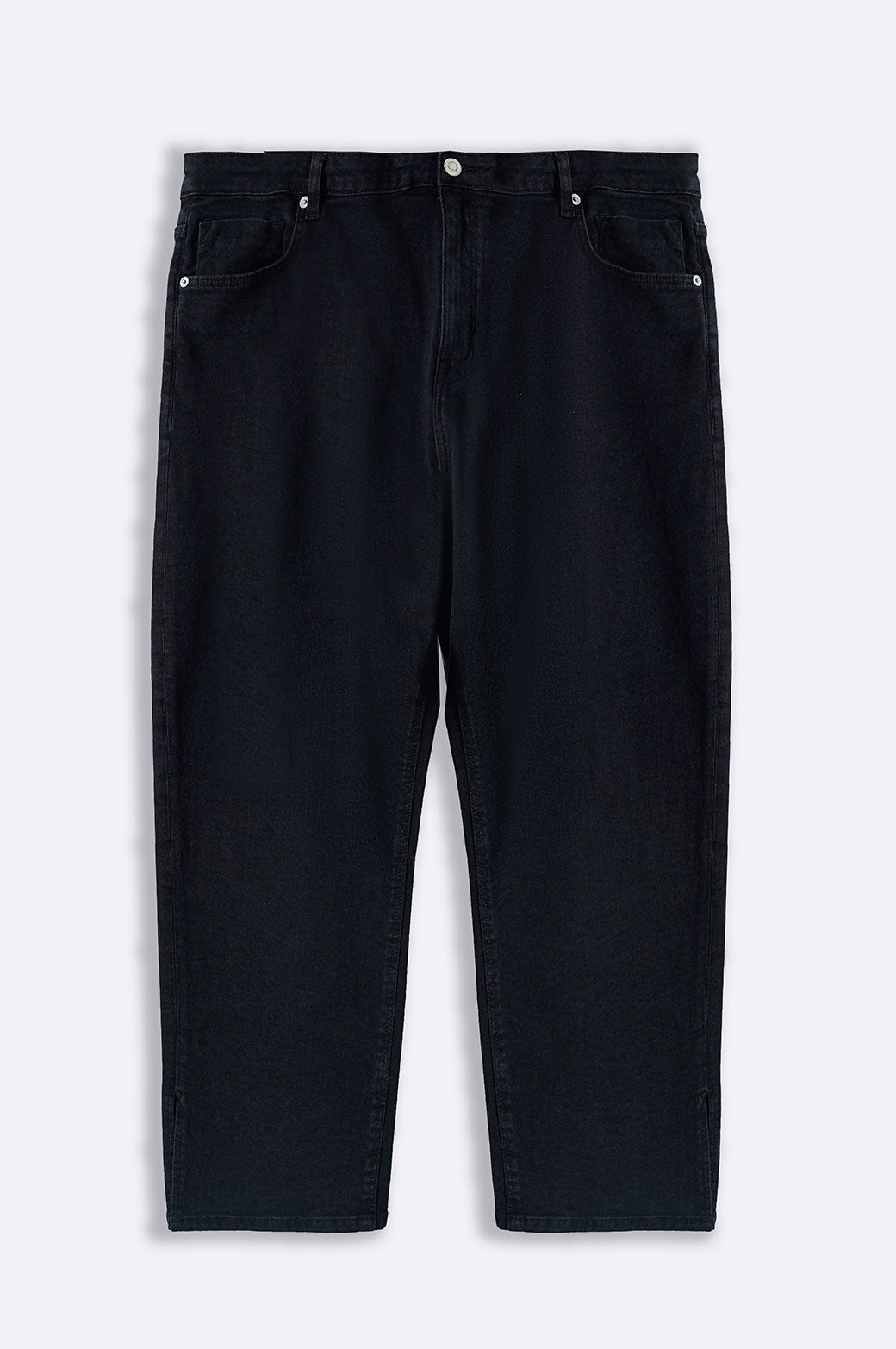 BLACK CURVE SLIM CROPPED JEANS