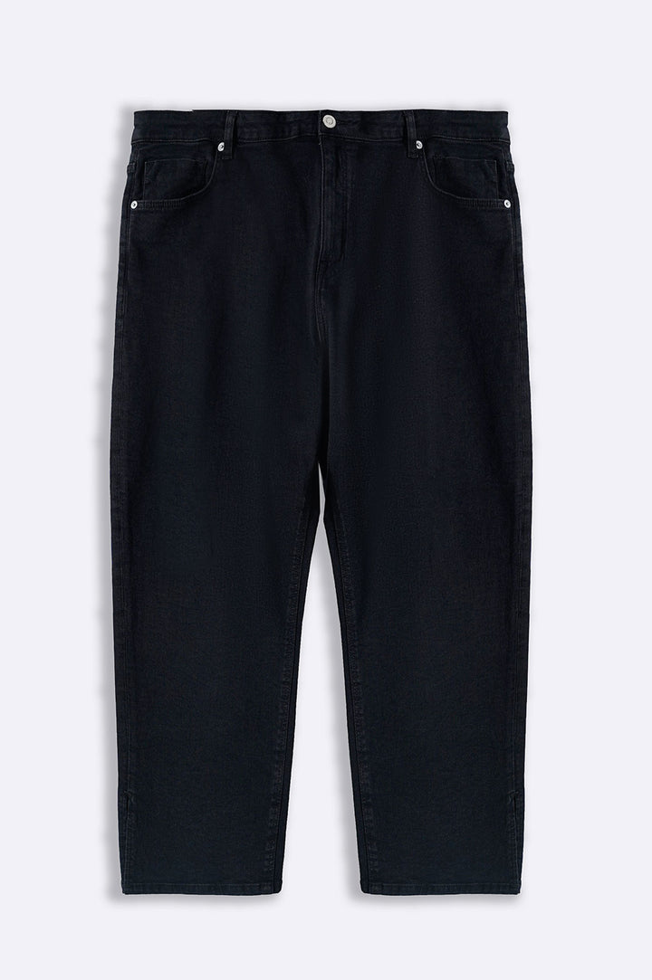BLACK CURVE SLIM CROPPED JEANS