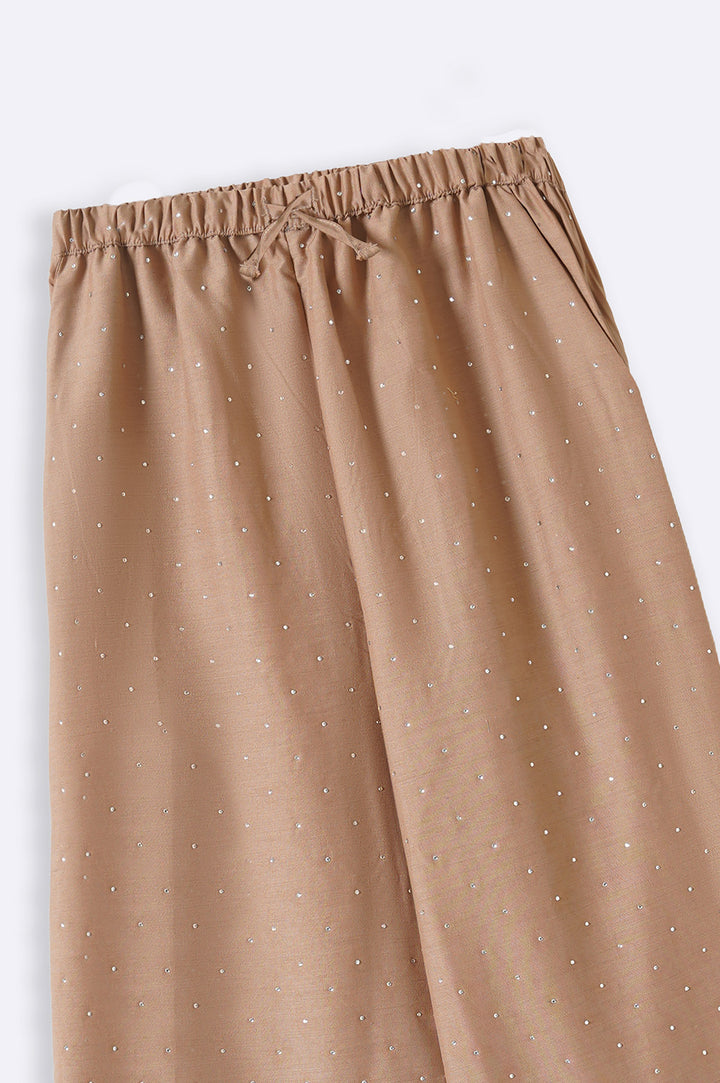 TAUPE DIAMANTE DRAWSTRING CULOTTES