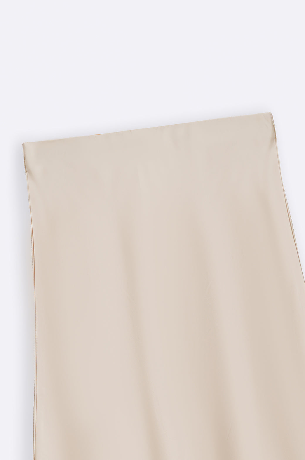 CREAM SATIN LONG SKIRT