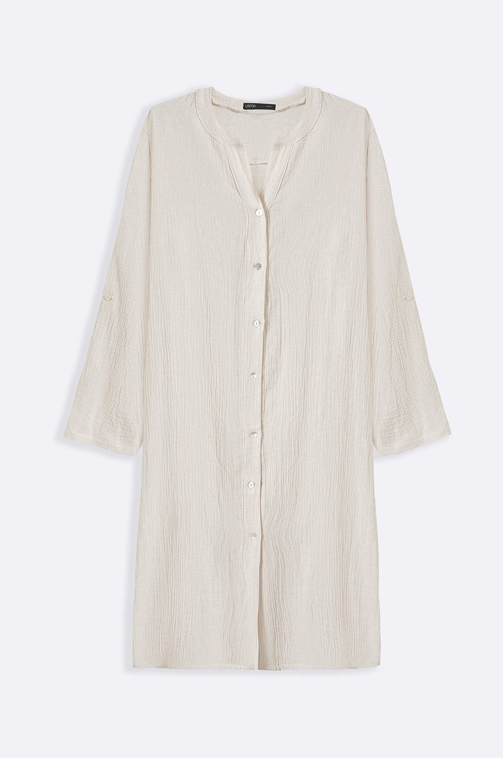 OAT WHITE LONG MUSLIN TUNIC
