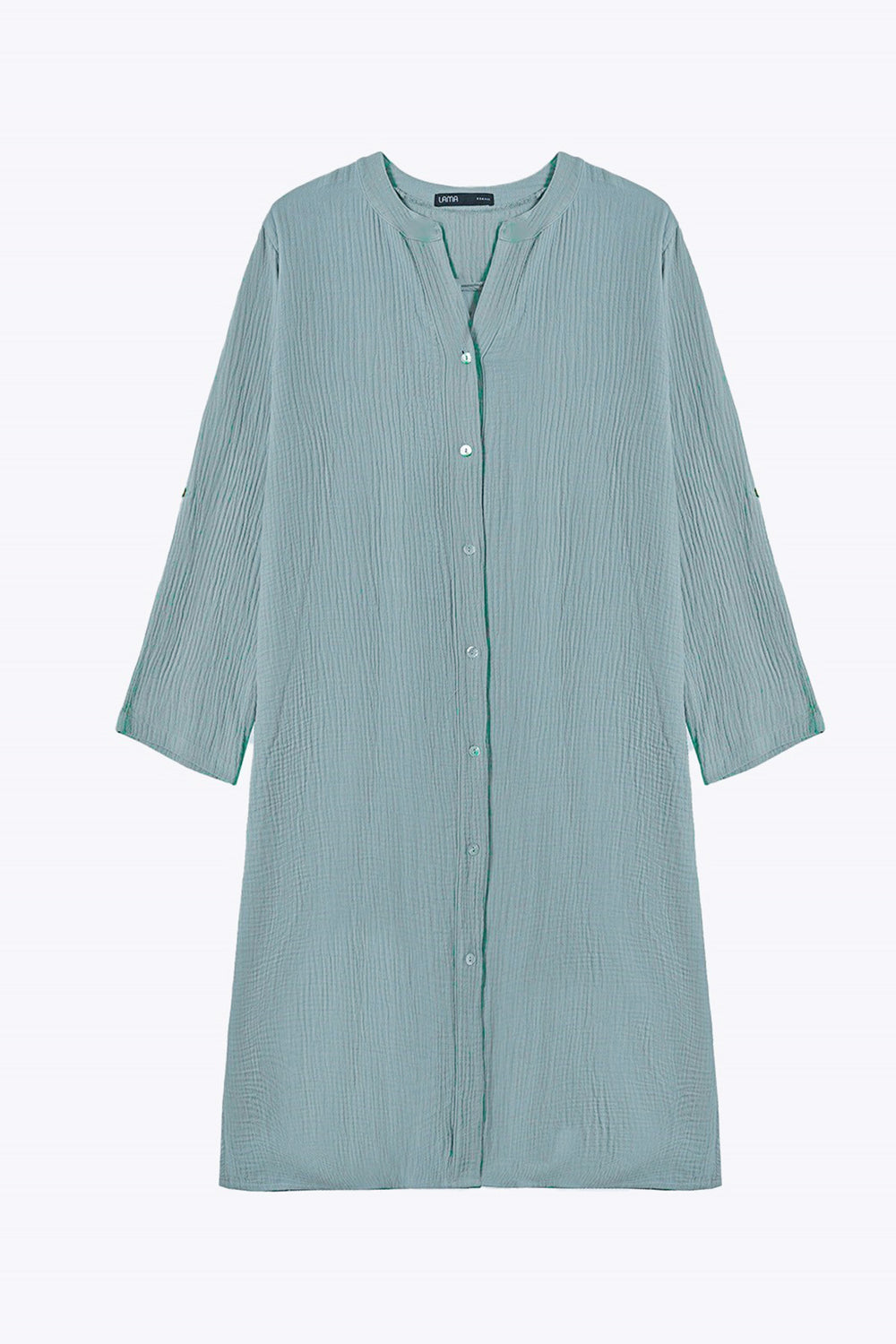 SEA GREEN LONG MUSLIN TUNIC