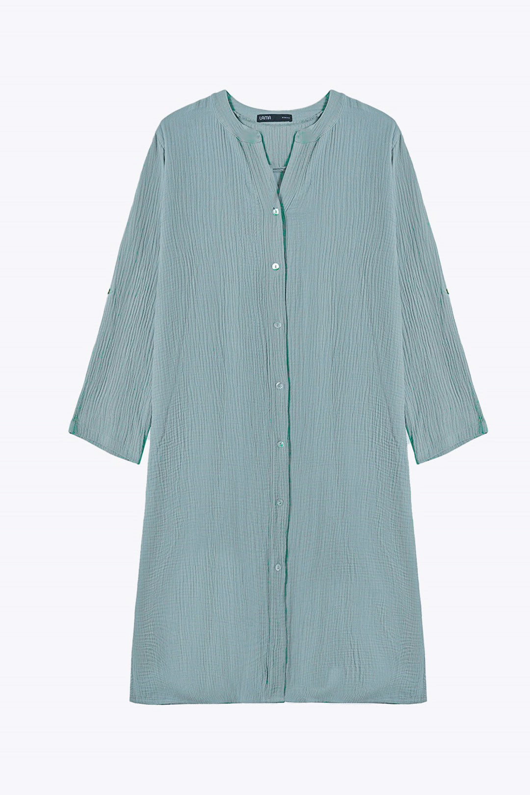 SEA GREEN LONG MUSLIN TUNIC