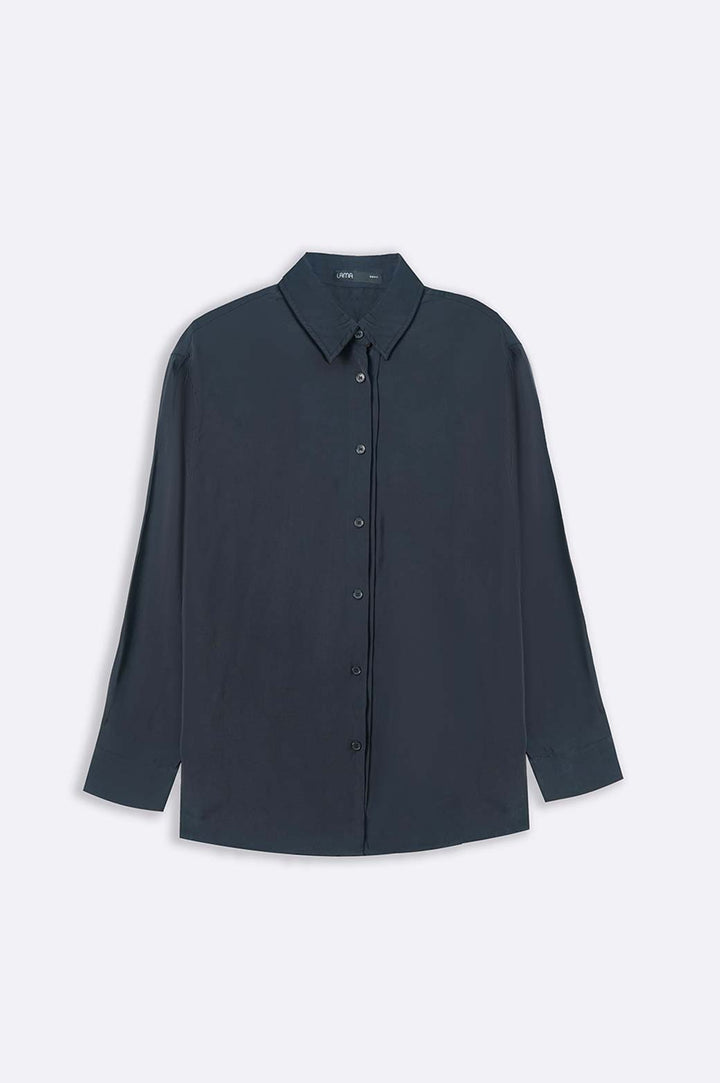 BLACK STONE WASH BUTTON DOWN