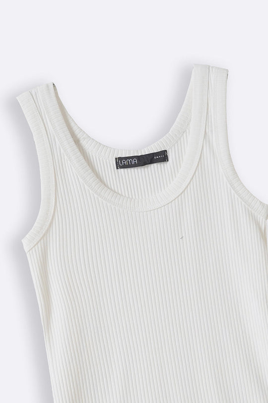 WHITE BASIC TANK TOP