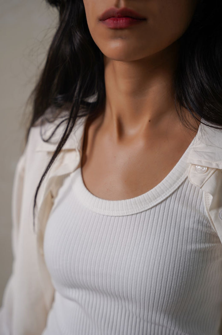 WHITE BASIC TANK TOP