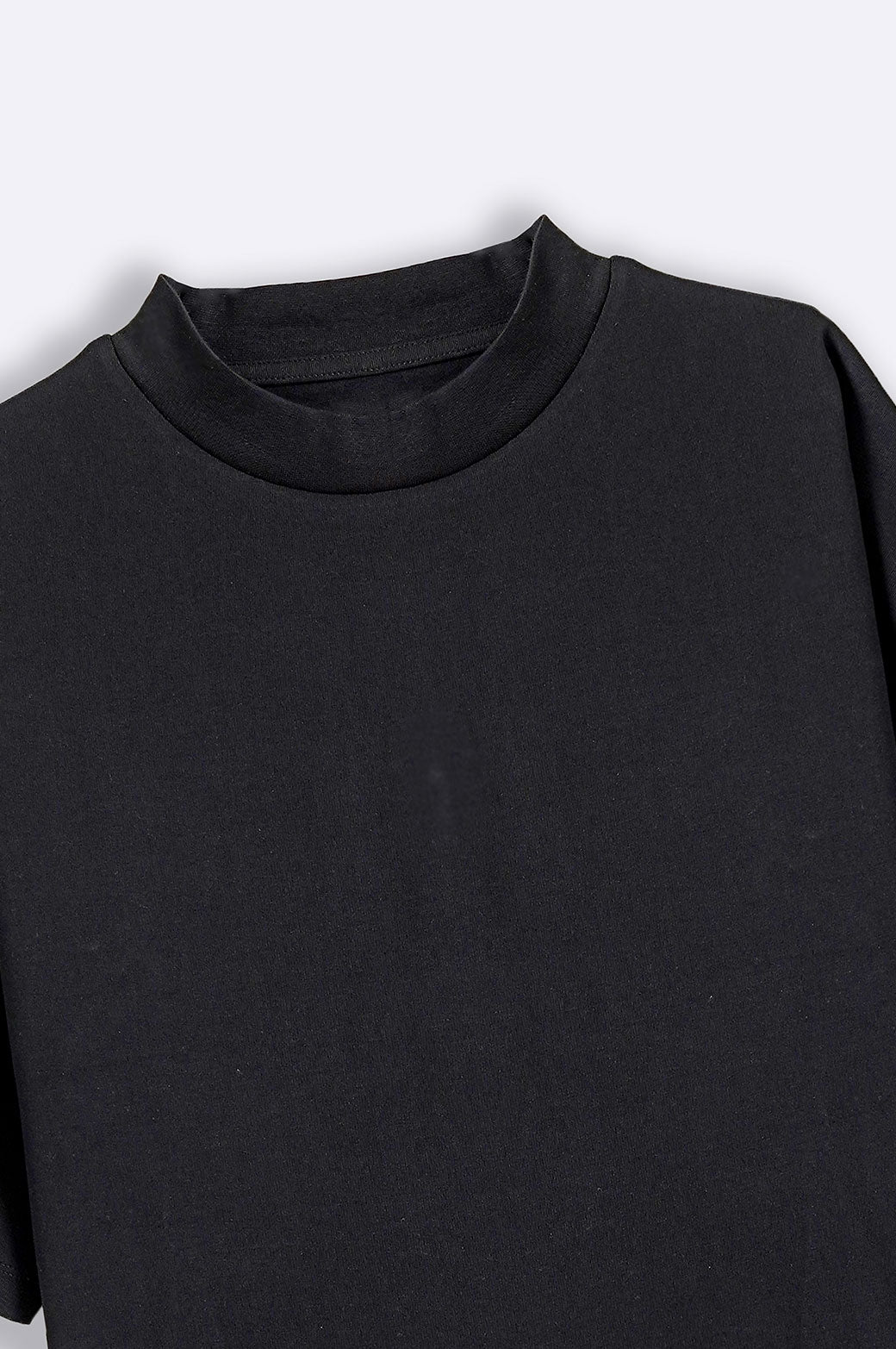 BLACK SILICON HIGH CREW TEE