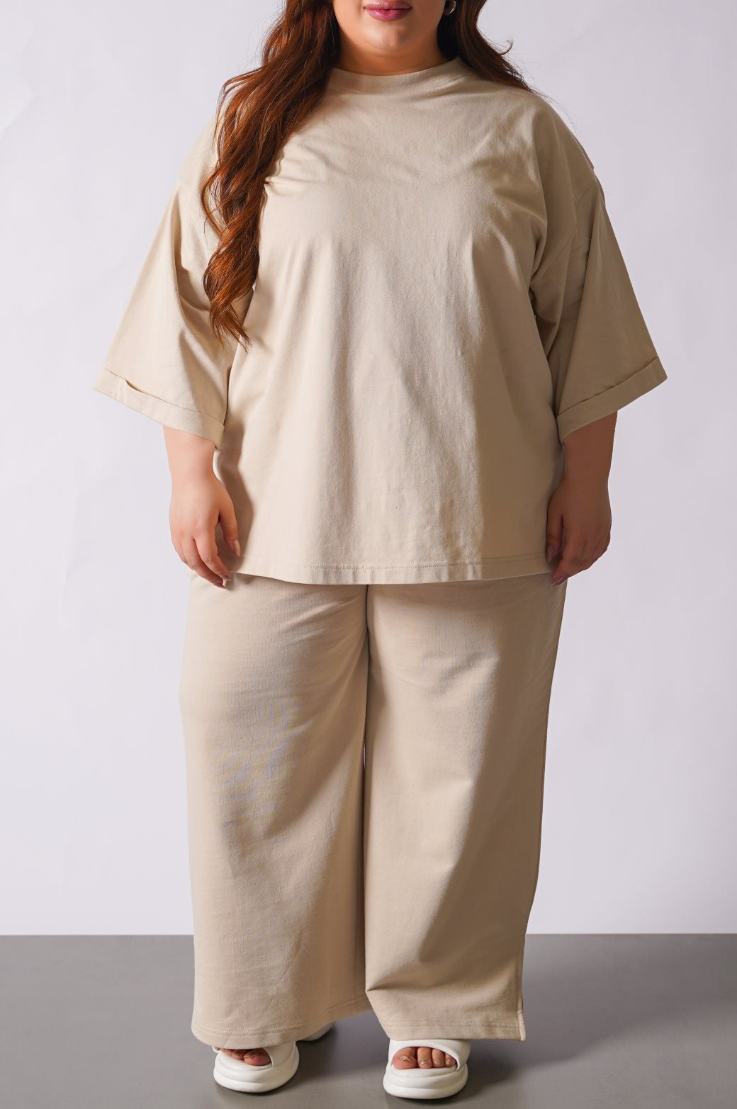 IVORY CURVE DROP T-SHIRT
