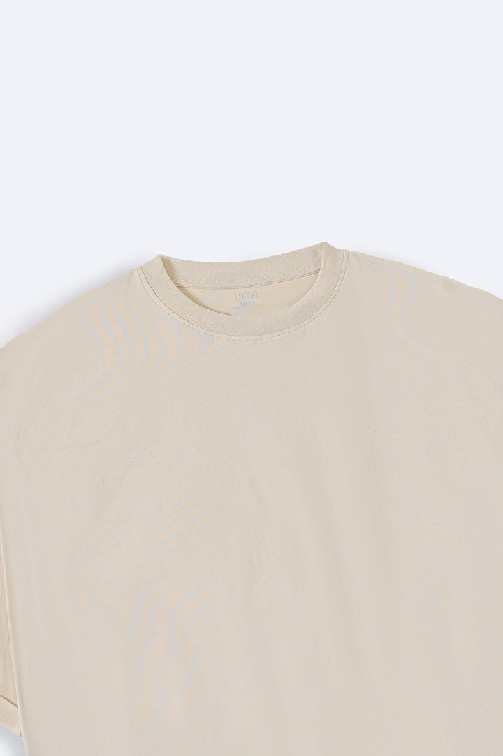 IVORY CURVE DROP T-SHIRT