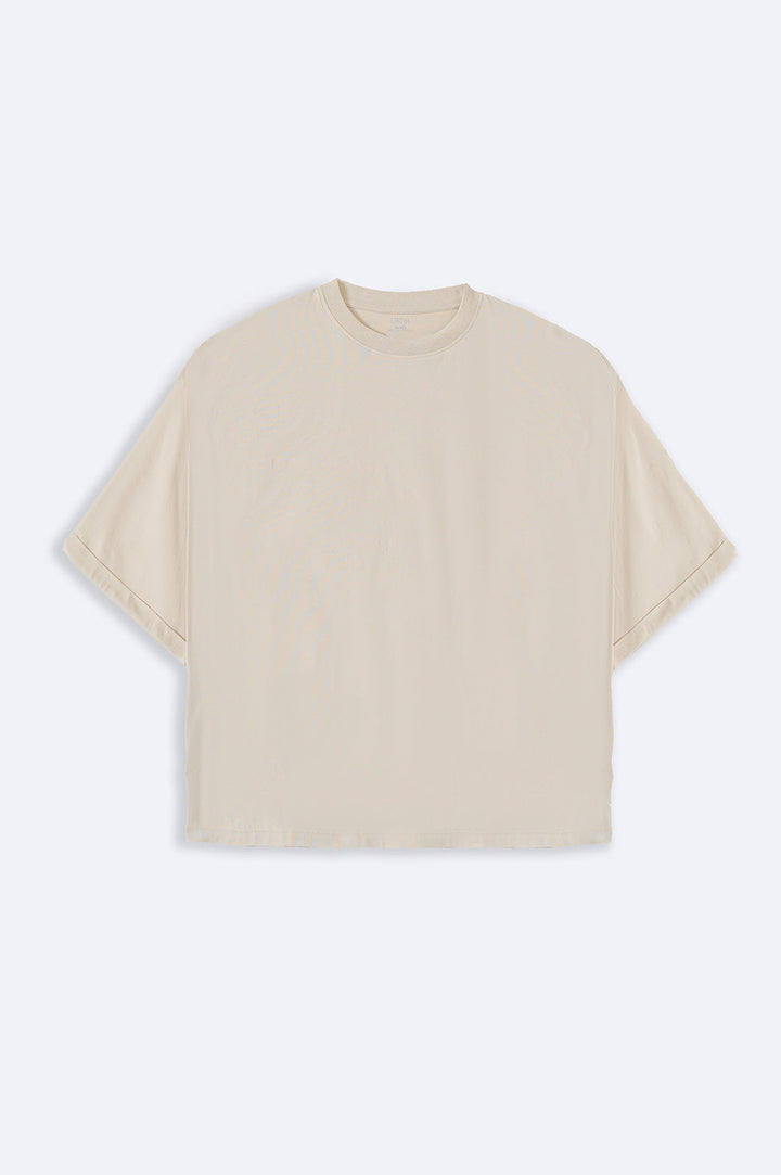 IVORY CURVE DROP T-SHIRT